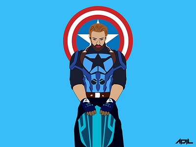 Captain America Infinity War artgallery artpop arts avengers captainamerica illustrate illustrations illustrator paper pen sketch