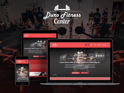 Duro fitness Center - Website Design Concept