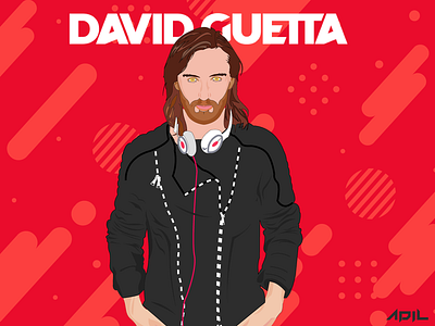 David Guetta beberexha crazee adil david guetta dj party flyer drawing graphic design icon illustration mohamed adil saymyname vector