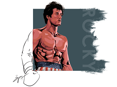 Vector - Rocky illustration rocky vector