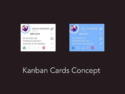 Kanban Cards Concept