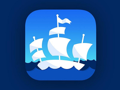 Pirate Ship icon ios 7