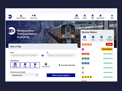 MTA Website Redesign