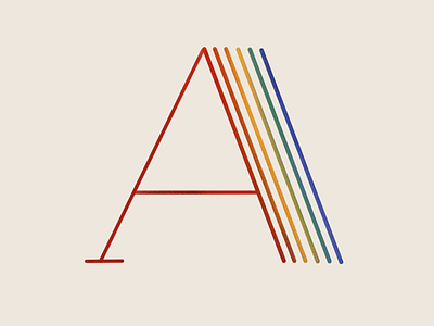 A - 36 days of type 36 days of type 36daysoftype asexual design font font design gay graphicdesign letter a queer rainbow typography