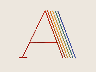 A - 36 days of type 36 days of type 36daysoftype asexual design font font design gay graphicdesign letter a queer rainbow typography