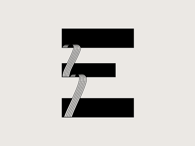 E - 36 days of type 36 days of type design font geometric graphicdesign illustration line art logo minimalism type typeface typography vector