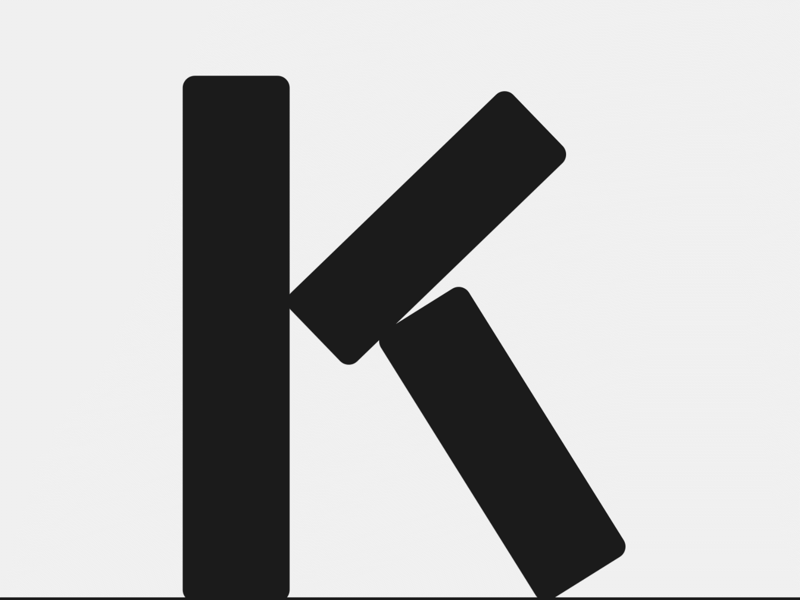 K 36 days of type abstract bauhaus graphicdesign gravity motion design typography