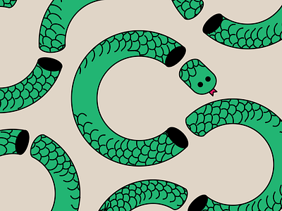 C 36 days of type 36daysoftype cartoon character cute font illustration line art pattern scales snake typography vector