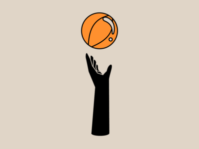 I 36 days of type ball basketball cartoon i illustration line art sport typography vector