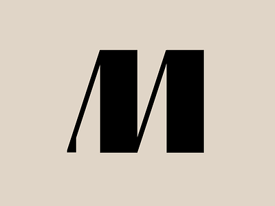 M 36 days of type didot font m typography vector