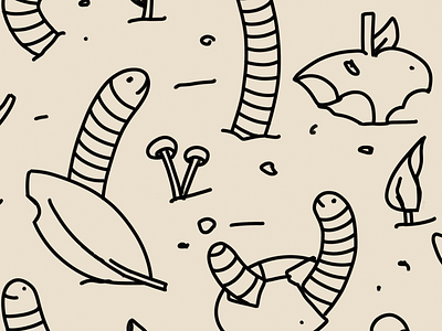 International compost awareness week compost cute drawing ecology illustration line illustration sketch worm