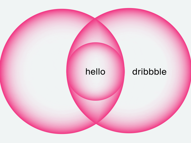 Hello Dribbble animation circles debut first shot geometry hello dribbble loop motion graphics new