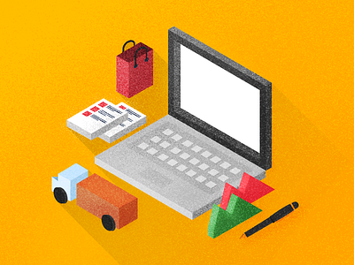 Isometric Illustration For e-Commerce Platforms