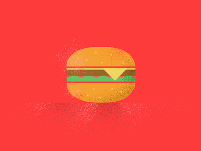 Burger Illustration burger flat food illustration pepper salt webkul