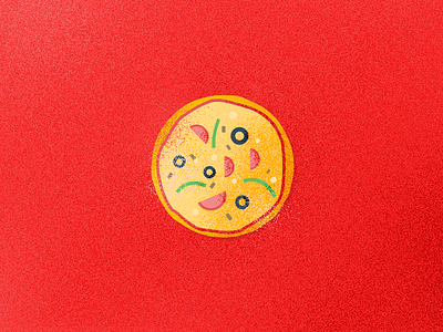 Pizza flat illustration pepper pizza salt webkul