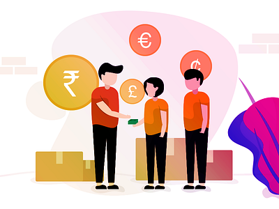 Global Commission Rate Illustration commission currency ecommerce global illustration marketplace prestashop shopify webkul