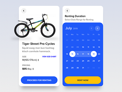 Rental Process for Bicycle