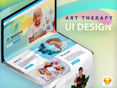 Art Therapy Website UI Design 57 57357 charity design donation ui illustration ui ux