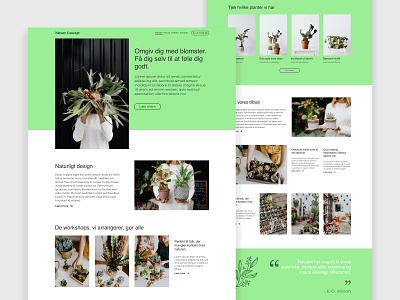 Nature | Web Design Concept design flat ui ux web website