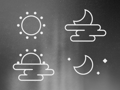 Weather Icons cloud icons moon stars sun weather