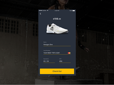 Daily UI #2 - Credit Card Checkout crossfit daily ui icon illustration login mobile mobile app sign in sign up ui design workout