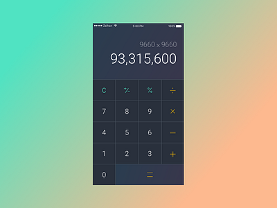 Daily UI #4 - Calculator calculator daily ui illustration mobile mobile app ui design