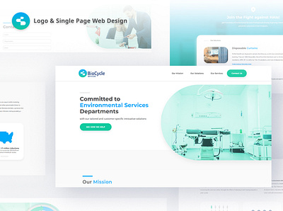 Logo & Single Page Web Design adobe illustrator adobe photoshop adobe xd branding graphic design logo single page design ui web design