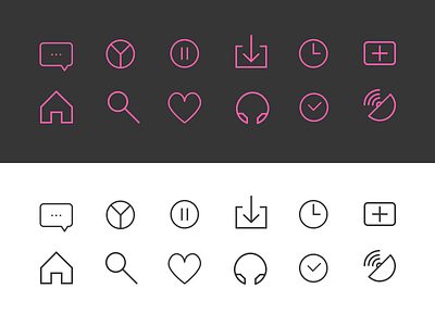 Minimalistic Icon Set