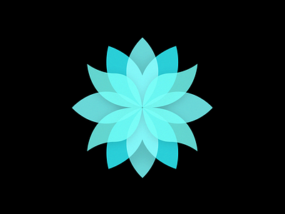 Flower blue design flower illustration inspiration ui