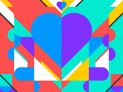 Carnaval carnaval colors design geometric illustration isometric love sympla vector