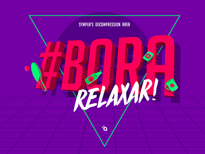 #borarelaxar 80s illustration lettering startup sympla vector