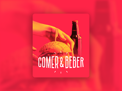 Comer & Beber illustration lettering ux ui design