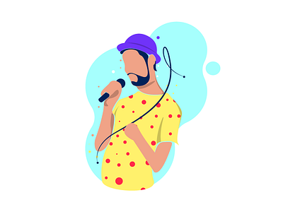 Rock de sapatênis character design illustration illustrator man music singer vector