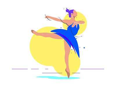 Minha filha vai ser uma bailarina ballet character design illustration illustrator vector woman