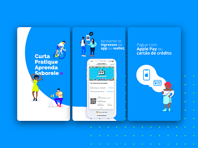 Illustration for Sympla's App Store page app apple appstore design illustration illustrator startup sympla ui vector