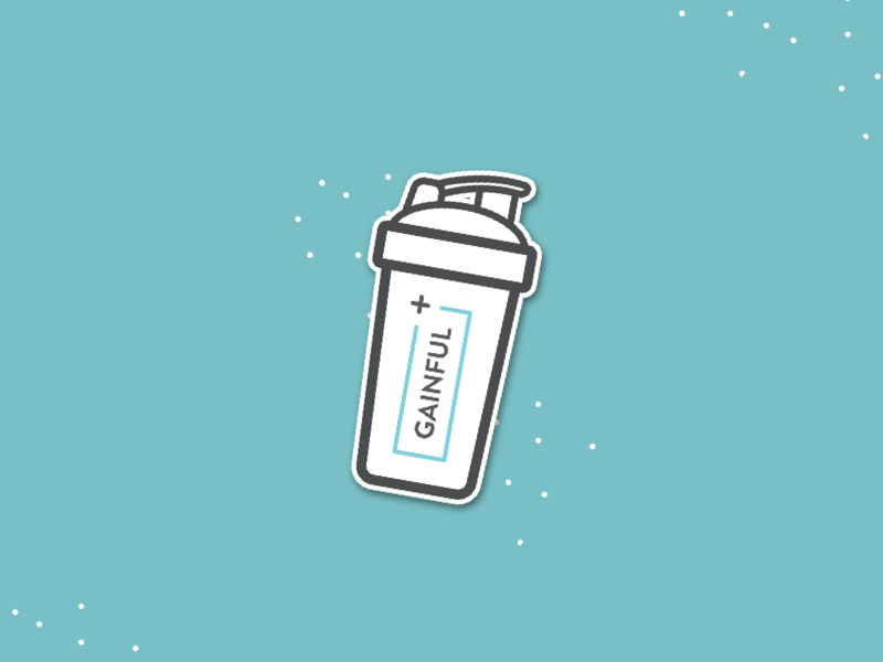 Shaker Bottle animation bright fitness gif illustration protein powder startup sticker