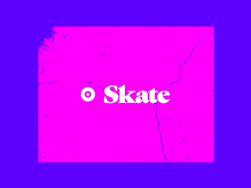 Skate Logo branding gif grunge logo pattern skate skateboard texture type