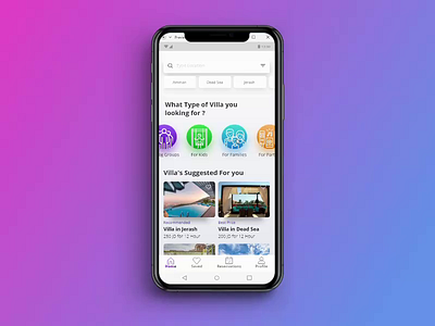 Ahjizli app design ui ui ux villa villa app