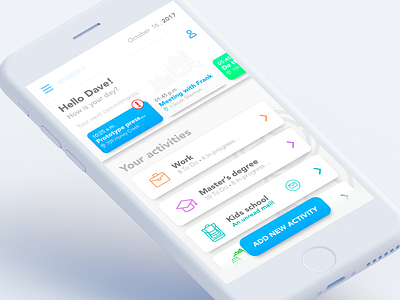 To do list app - concept mobile app organizer to do list ui user interface ux design