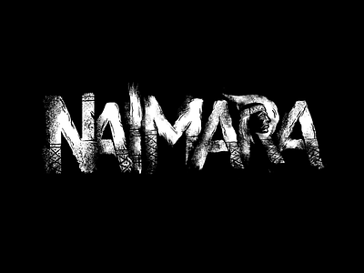 Naimara branding design illustration lettering logo typography vector