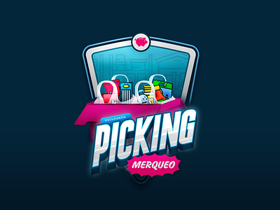 Merqueo Picking Shield branding design illustration logo ui vector