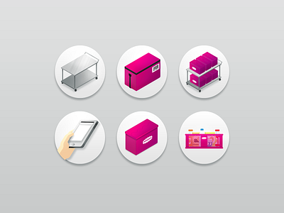 Icon set - Merqueo operations app branding design icon illustration interaction design logo mobile app prototype ui ui ux uiux user interface vector