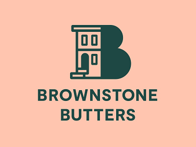Brownstone Butters branding branding and identity brownstone building butter logo lotion