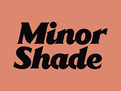 Minor Shade branding lettering logo logotype