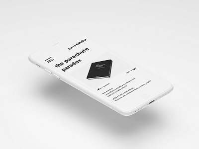 Redesign Steve Sabella blackandwhite clean minimal mobile portfolio redesign responsive ui ux webdesign