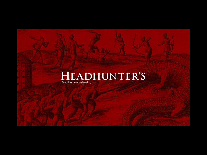 Headhunter's 3d aligator modeling presentation product design sculpture sharpener storytelling viole violence