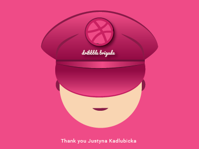 Dribbble Brigade justyna kadlubicka thank you
