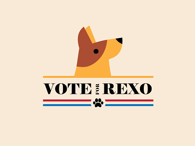 Vote for Rexo campaign dog