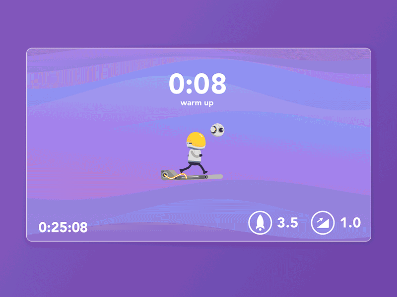 Mobile Treadmill Game_Running Mode