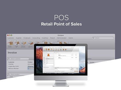 Retail Point of Sales app business desktop interface point of sales pos ui